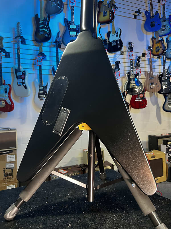 Epiphone Flying V Prophecy Electric Guitar - Aged Jet Black Metallic Auth Deal! 418 GET PLEK’D!