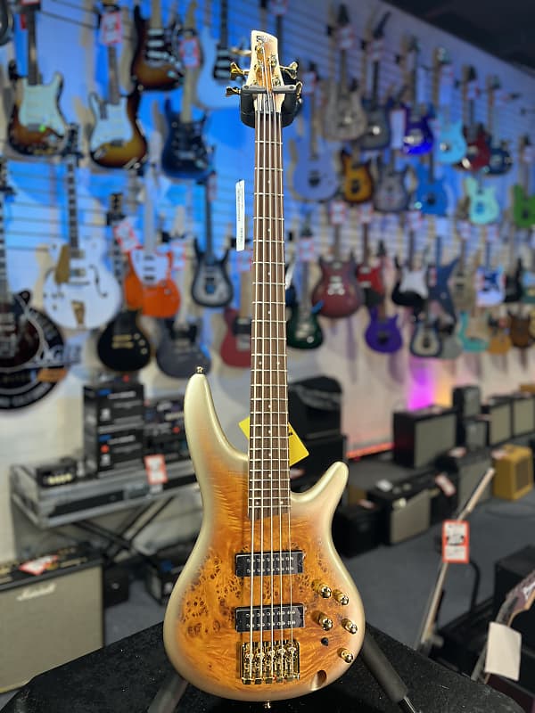 Ibanez SR Standard 5-string Electric Bass - Mars Gold Metallic Burst  Authorized Dealer! 103 GET PLEK’D!