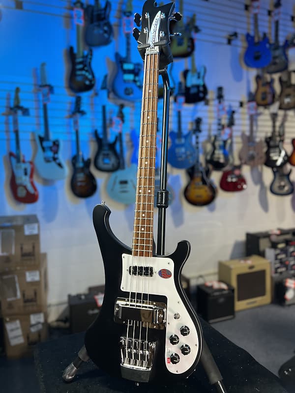 New 2024 Rickenbacker 4003SMBL Matte Black4-String Bass 4003S w/ RIC Case, Ath Dlr, 770