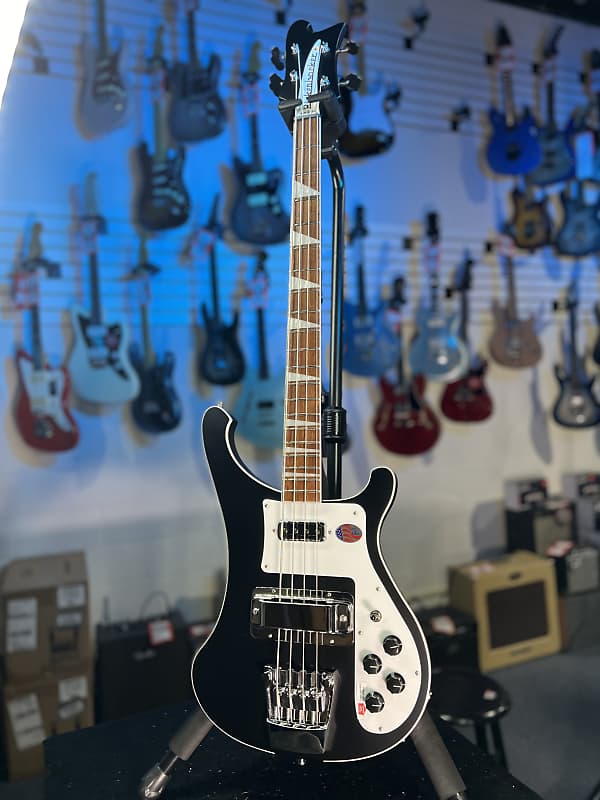 NEW 2024 Rickenbacker 4003MBL Matte Black 4-String Bass 4003 | OHSCase 770 Auth Dealer