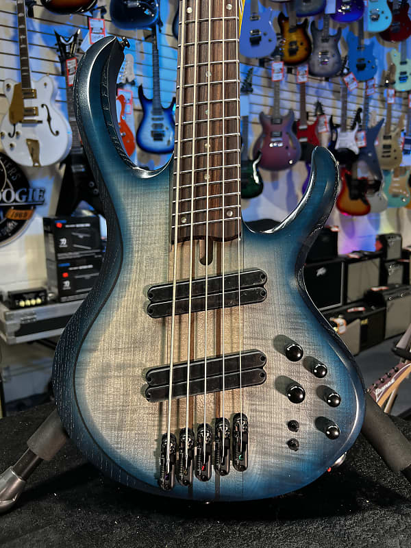 Ibanez BTB Bass Workshop Multi-scale 5-string Electric Bass - Cosmic Blue Starburst Low-gloss 305 GET PLEK'D