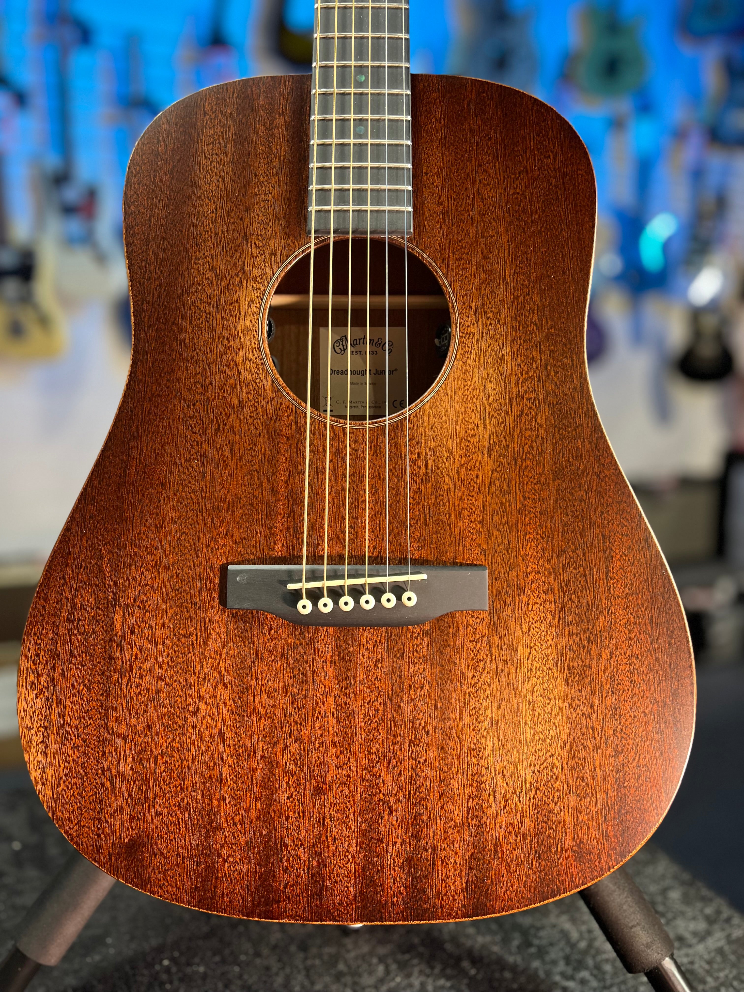 Martin (2025) D Jr-E StreetMaster Acoustic-electric Guitar - Mahogany Distressed w/Gig Bag & PLEKd 426