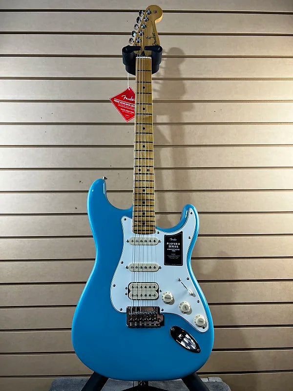 Player II Stratocaster HSS Electric Guitar - Aquatone Blue with Maple Fingerboard #877