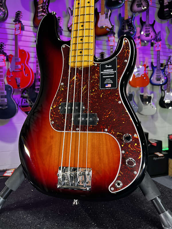 Fender American Professional II Precision Bass - 3 Color Sunburst with Maple Fingerboard Auth Deal Free Ship #933 GET PLEK’D!