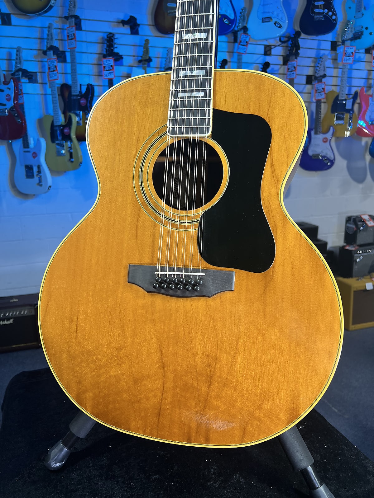 USED Guild F512NT 12-String, Rosewood - Natural with Case, Late 70s-1980