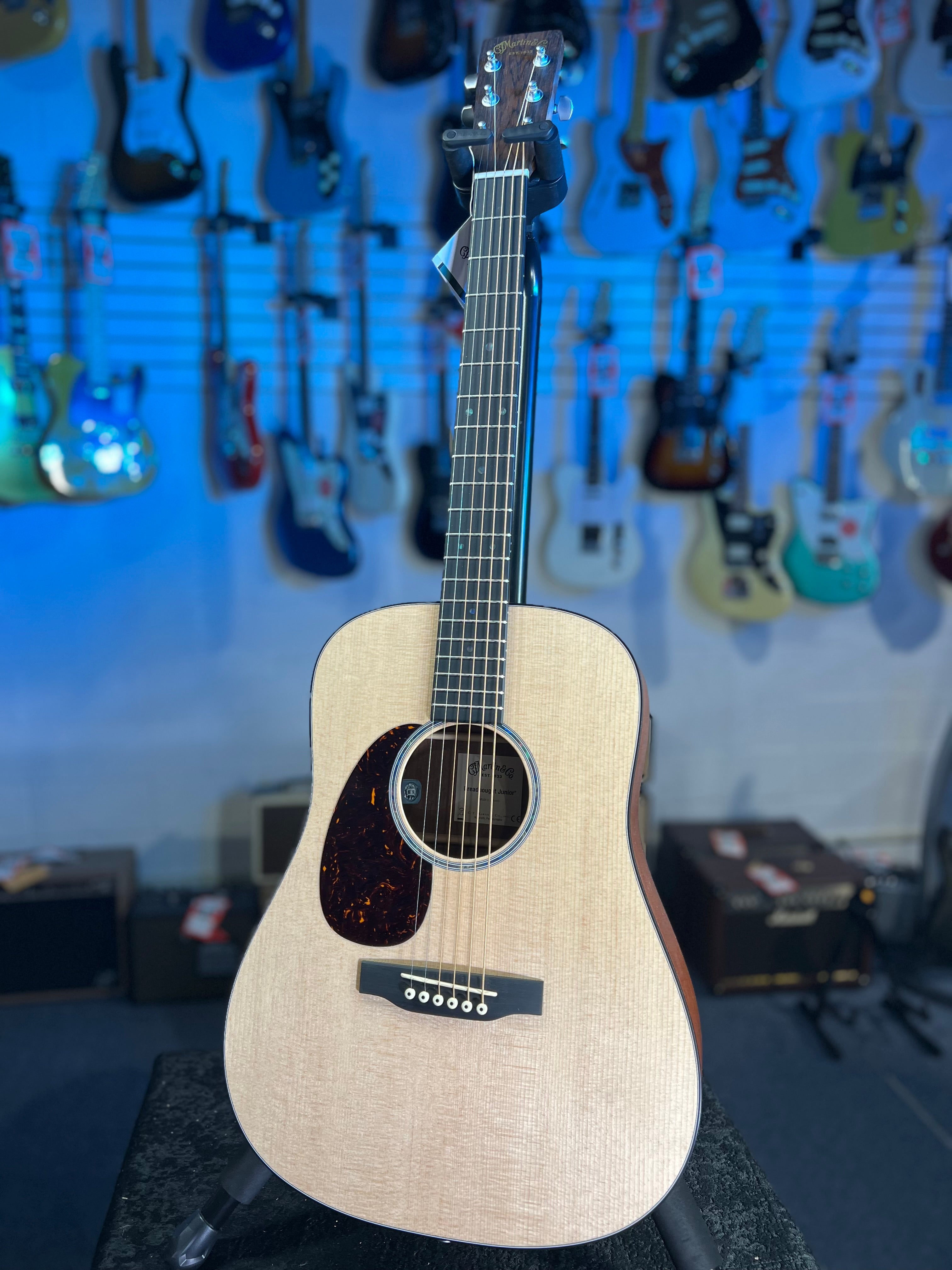 Martin D Jr-E Left Handed Acoustic electric Guitar - Natural Auth Deal Free Ship! 021 GET PLEK’D!