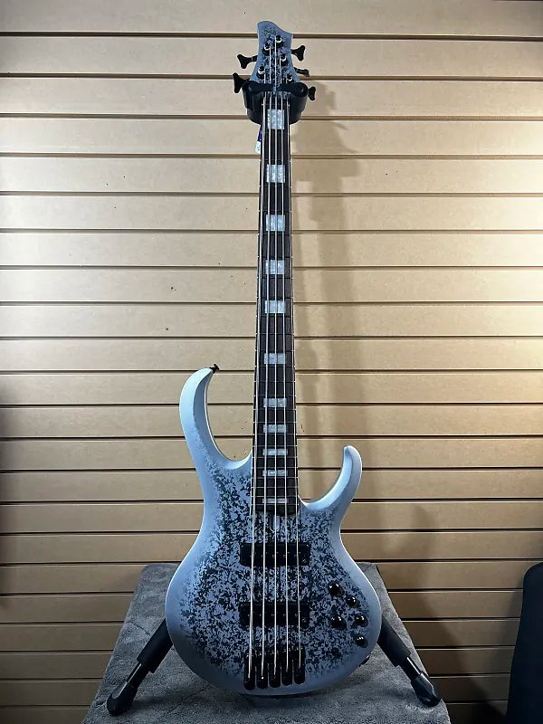 25th-anniversary BTB Standard 5-string Electric Bass Guitar - Silver Blizzard Matte #599