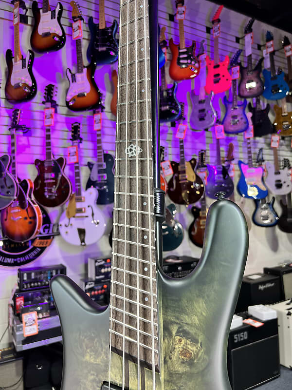 Spector NS Dimension 4 Bass Guitar - Haunted Moss Matte Left Handed *FREE PLEK WITH PURCHASE*! 992