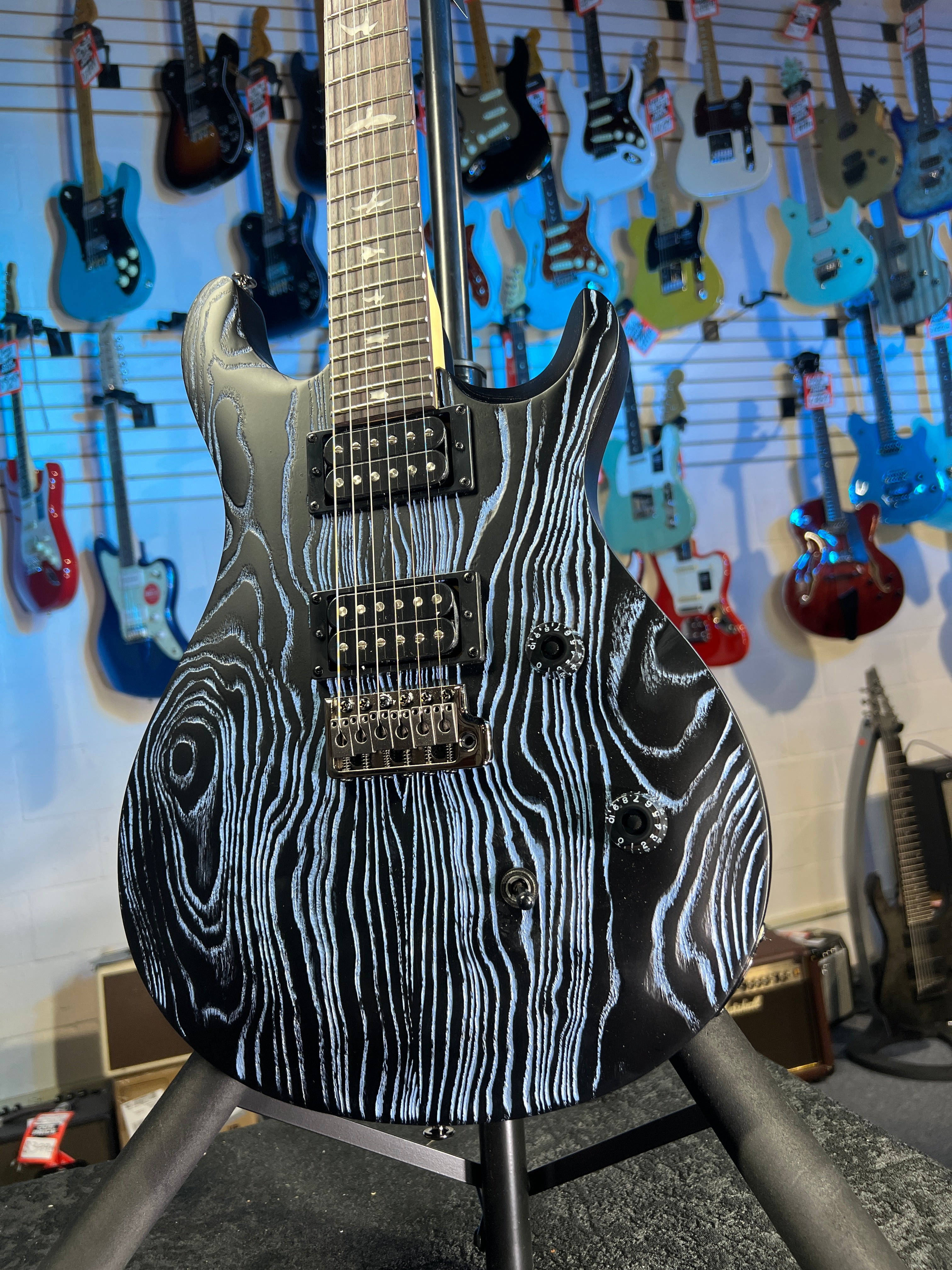 PRS SE Sandblasted CE 24 Limited - Blue Authorized Dealer! 405 GET PLEK’D