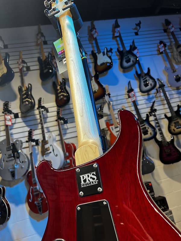 PRS CE 24 Semi-Hollow Electric Guitar - Fire Red Burst Auth Deal Free Ship! 448 GET PLEK’D!