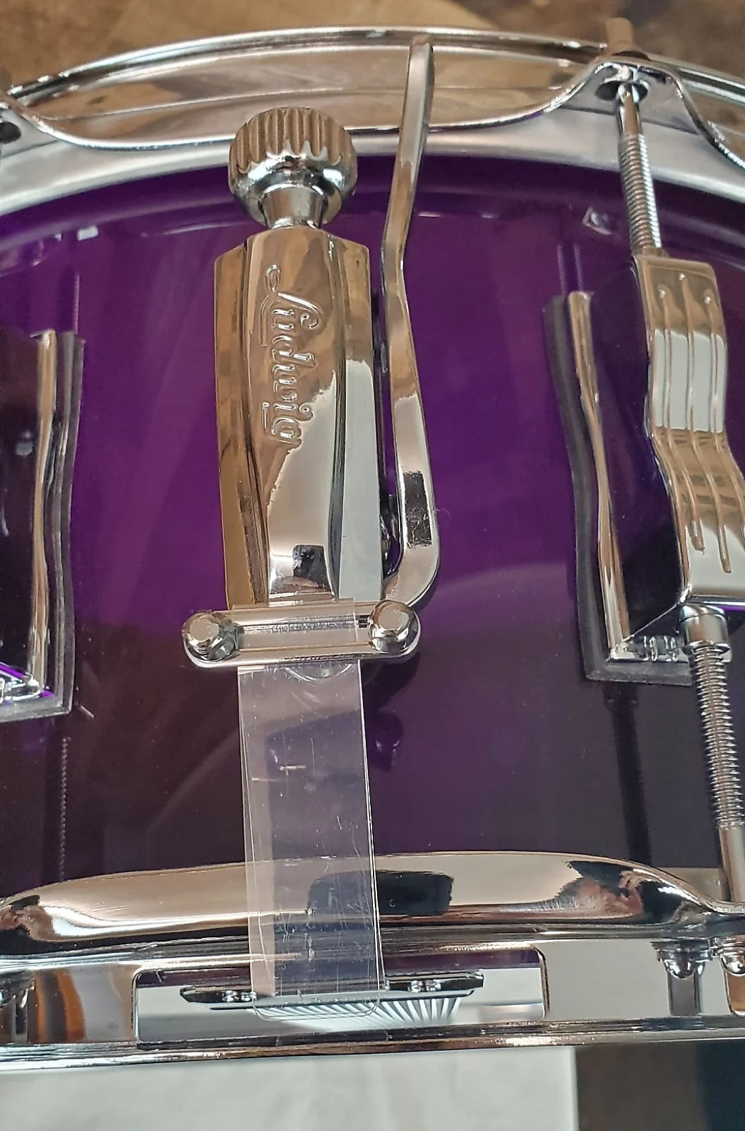 Ludwig Vistalite Snare Drum - 6.5-inch x 14-inch - Violet,  14x6.5 Auth Dealer