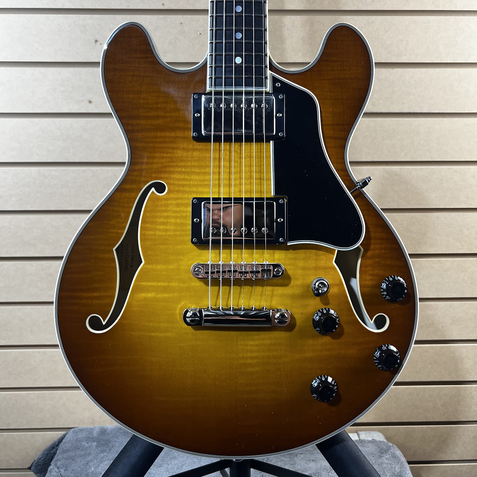 T484-GB Thinline Semi-hollowbody Electric Guitar - Goldburst #462