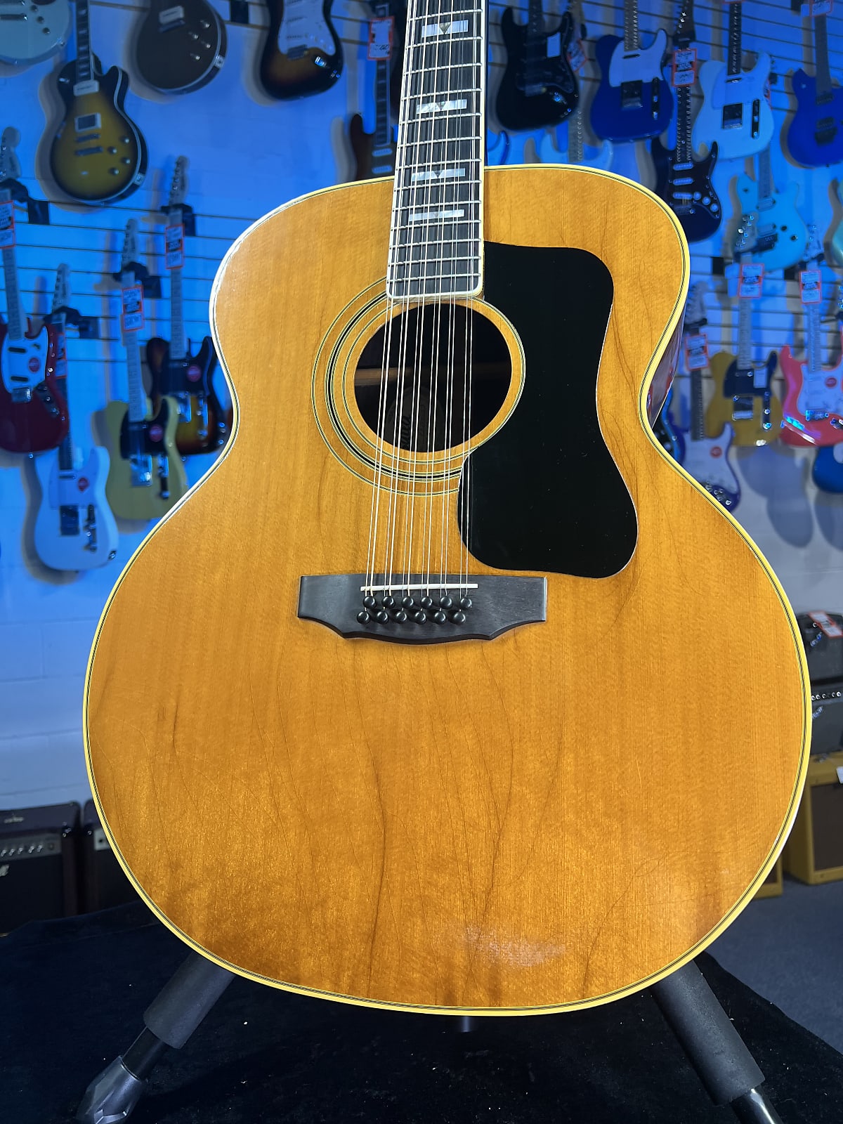 USED Guild F512NT 12-String, Rosewood - Natural with Case, Late 70s-1980