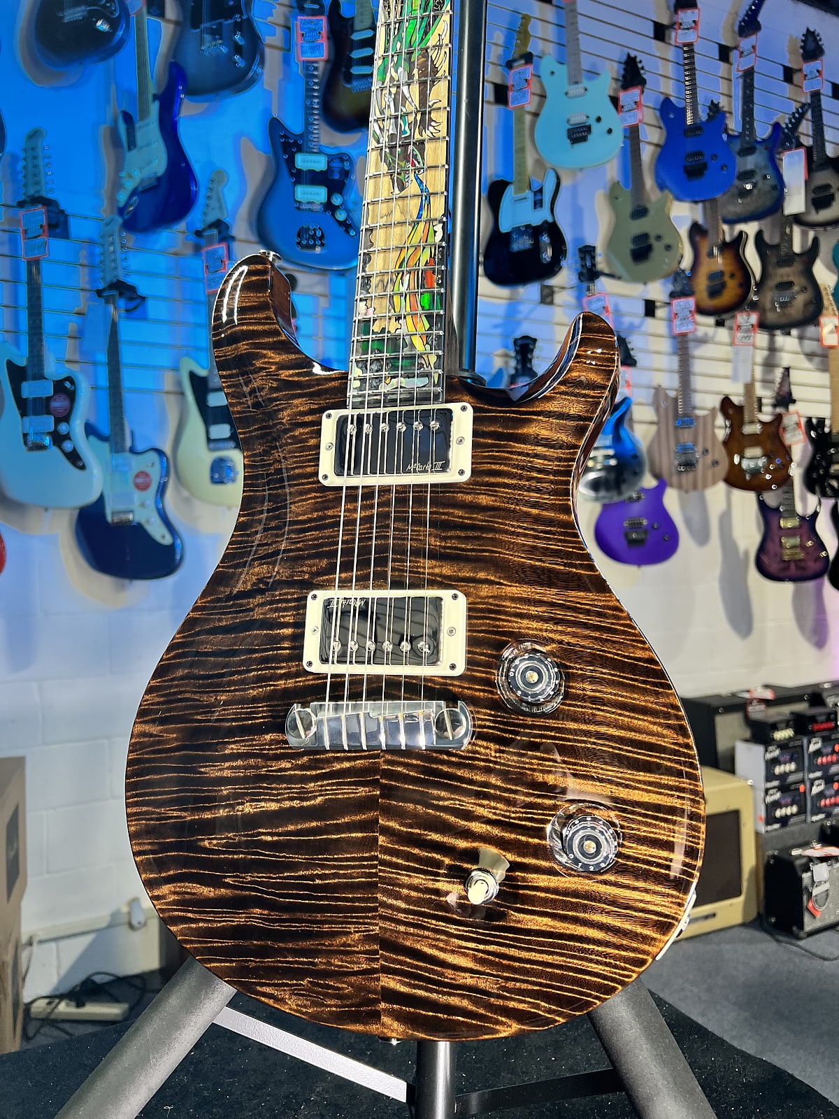 PRS Private Stock 40th Anniversary Dragon 2024 - Burnt Chestnut, Signature Dealer, with Case  103