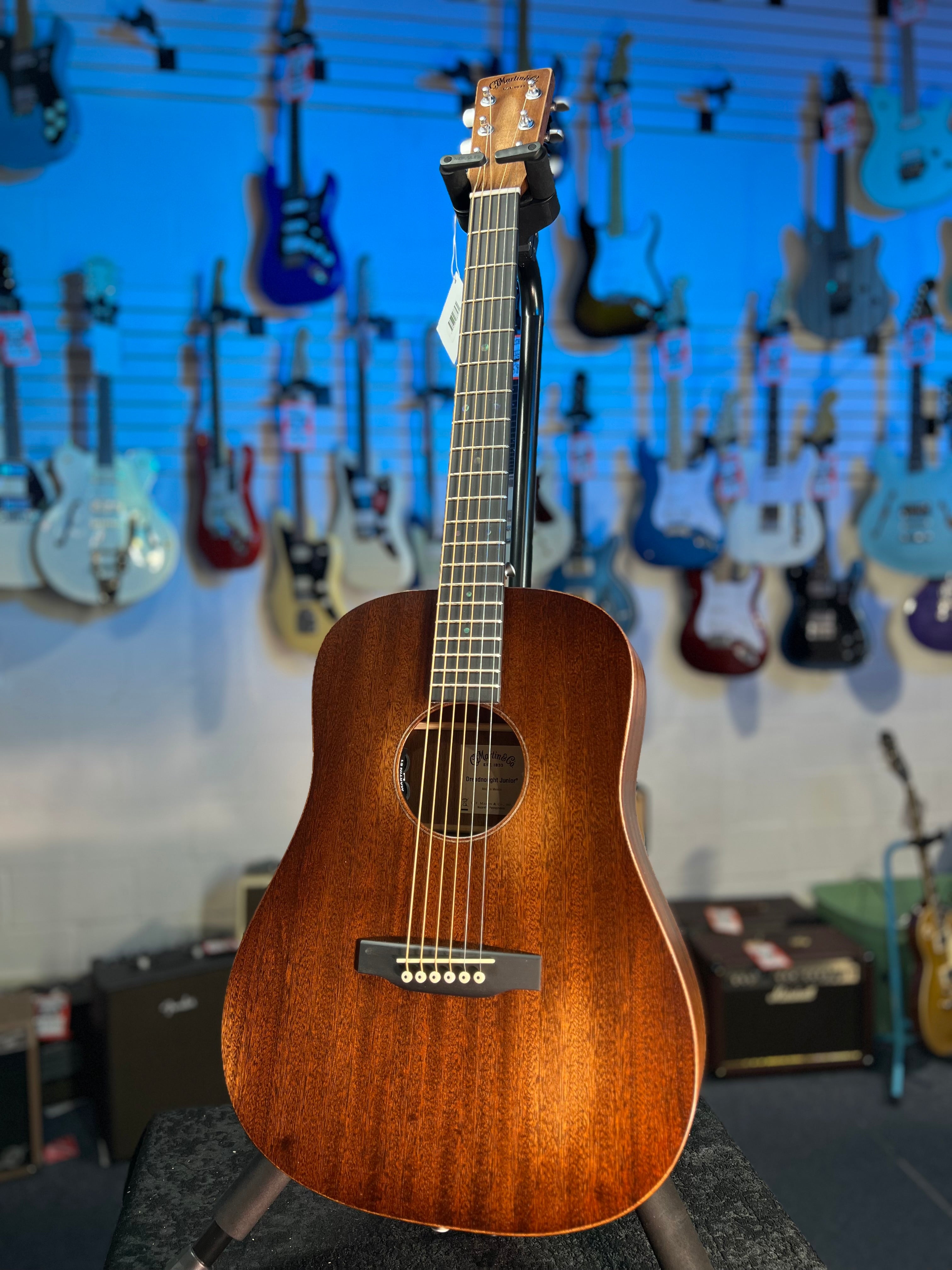 Martin (2025) D Jr-E StreetMaster Acoustic-electric Guitar - Mahogany Distressed w/Gig Bag & PLEKd 426