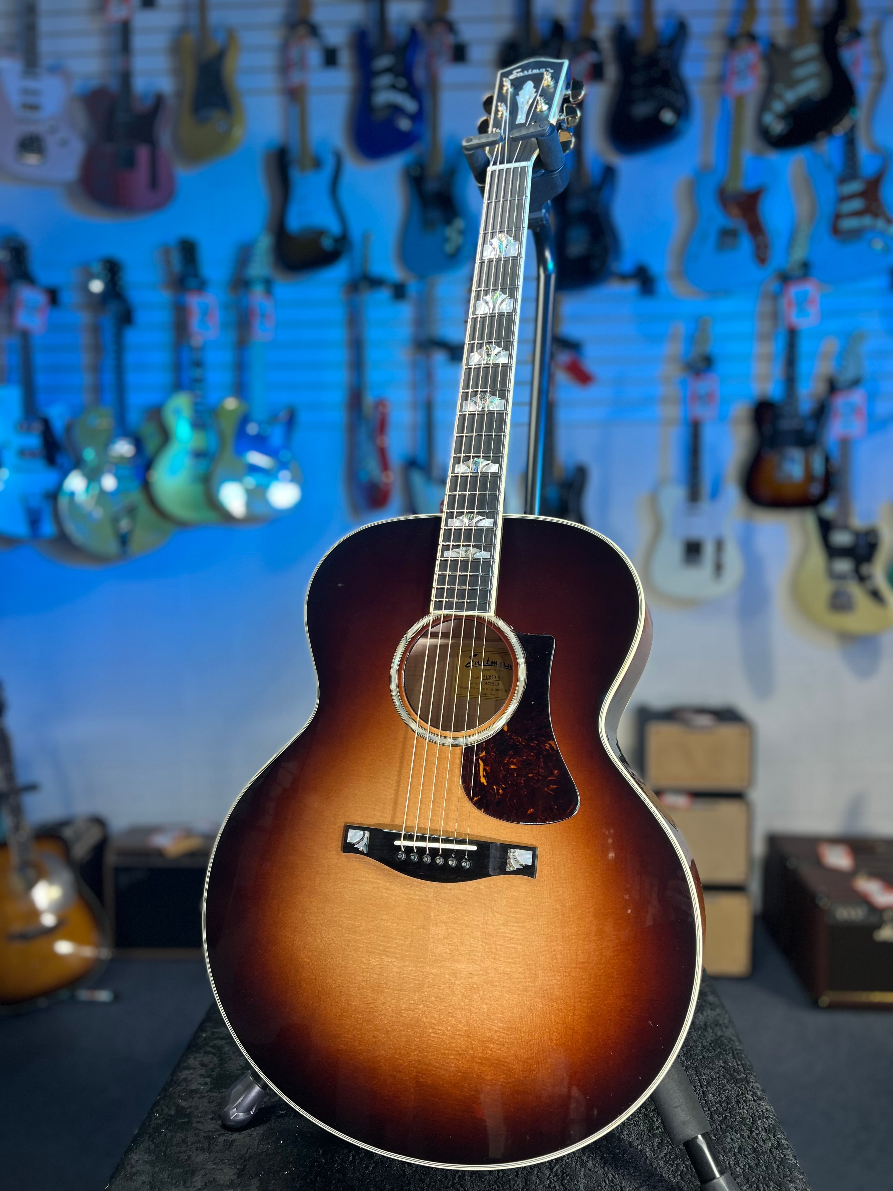 Eastman Guitars AC630 Jumbo Acoustic Guitar - Sunburst Auth Deal Free Ship! 911 GET PLEK’D!