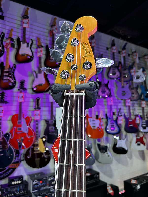 Fender American Professional II Precision Bass V - 3-color Sunburst with Rosewood Fingerboard Auth Dealer Free Ship! 608 *FREE PLEK WITH PURCHASE*!