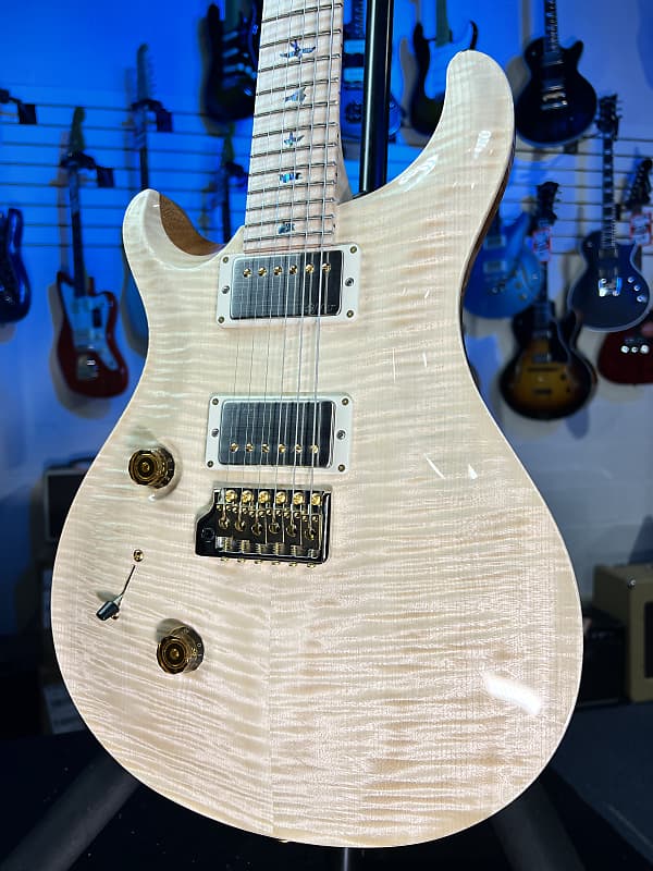 PRS Wood Library Custom 24 Left Handed 2024 - Natural, Signature Dealer, 659, Free Plek!