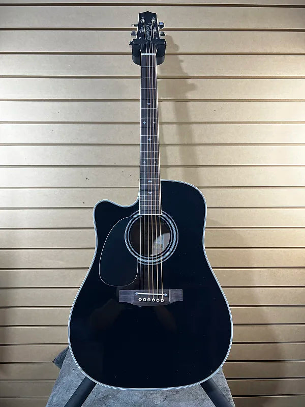 Legacy JEF341SCL Acoustic-electric Guitar - Black #507