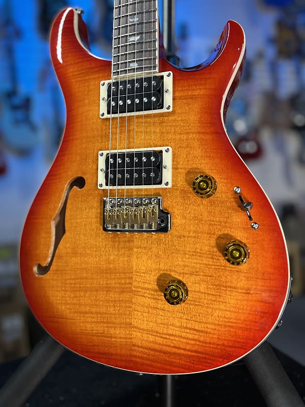 PRS SE Custom 24 Semi-Hollow Piezo Electric Guitar - Vintage Sunburst, Signature Dealer, Free SHip, Get Plekd! 900