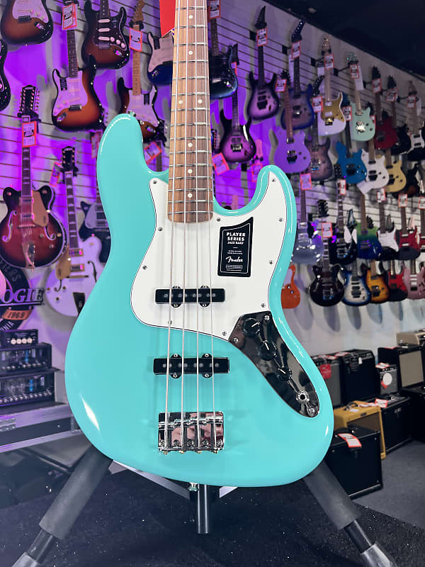 Fender Player Jazz Bass - Sea Foam Green with Pau Ferro Fingerboard Auth Deal Free Ship! 437 *FREE PLEK WITH PURCHASE*!