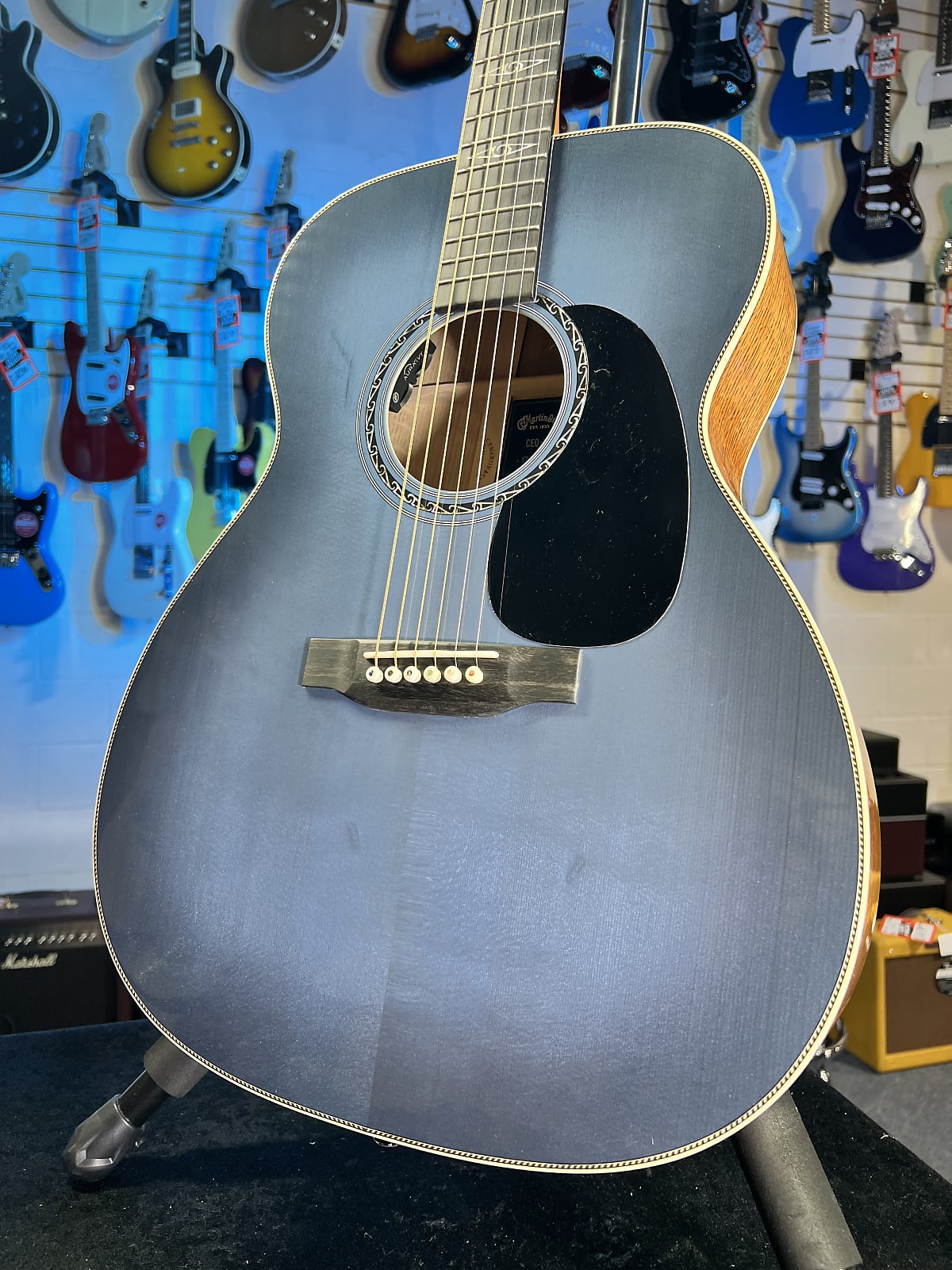 Martin CEO-11 Acoustic-electric Guitar - New Horizons Blue Burst GET PLEK'D! 370