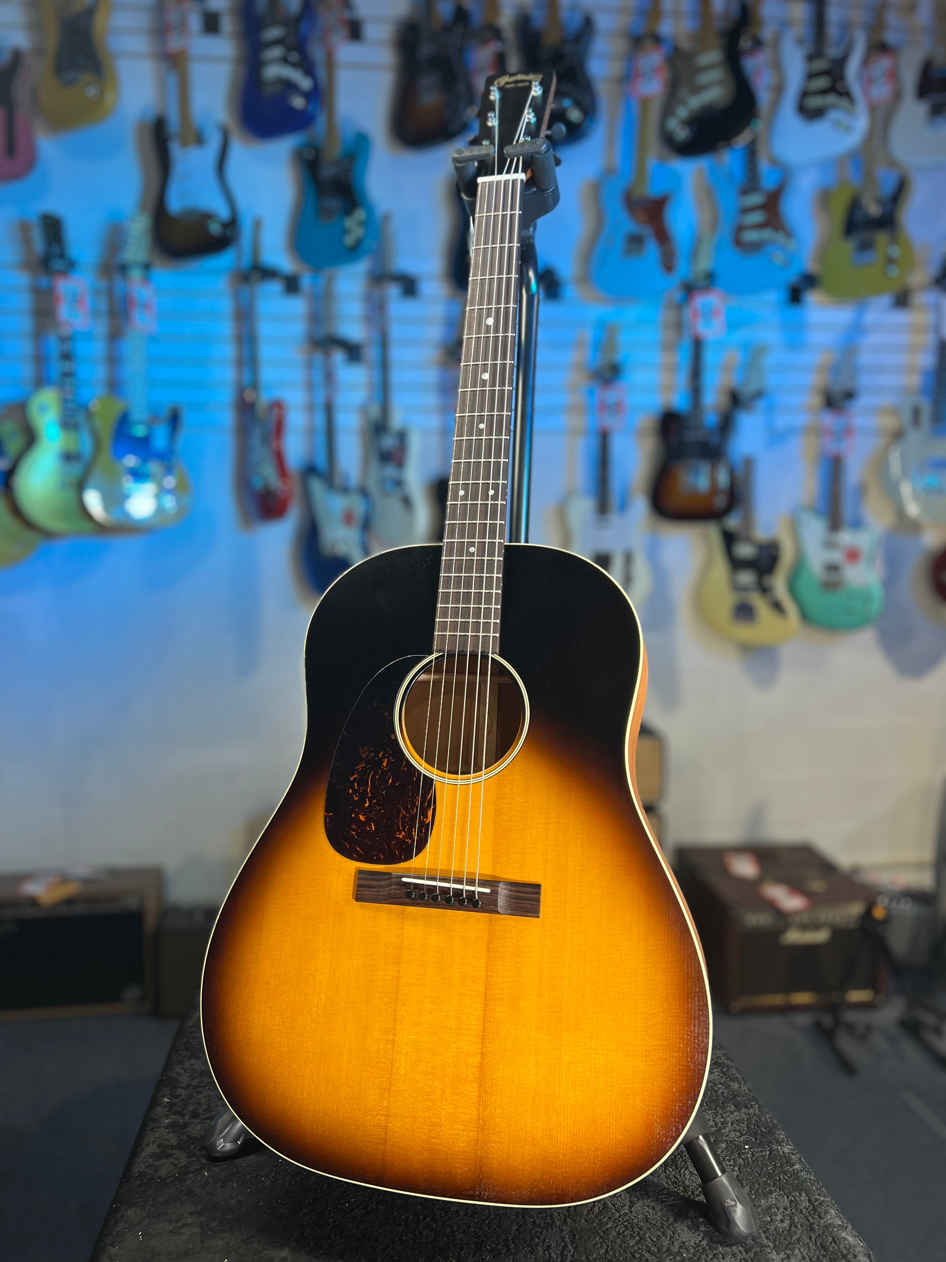 Martin DSS-17 Left-handed Acoustic Guitar - Whiskey Sunset Burst Auth Deal Free Ship! 758 GET PLEK’D!