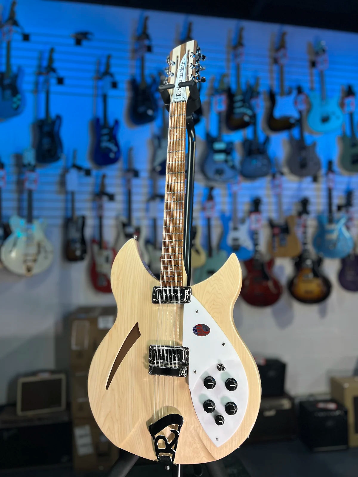 NEW Rickenbacker 330/12 Mapleglo Semi-Hollow Electric | OHSC + Free Ship, Authorized Dealer 748