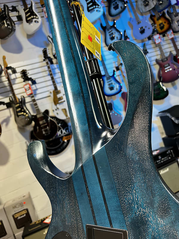 Ibanez BTB Bass Workshop Multi-scale 5-string Electric Bass - Cosmic Blue Starburst Low-gloss 305 GET PLEK'D