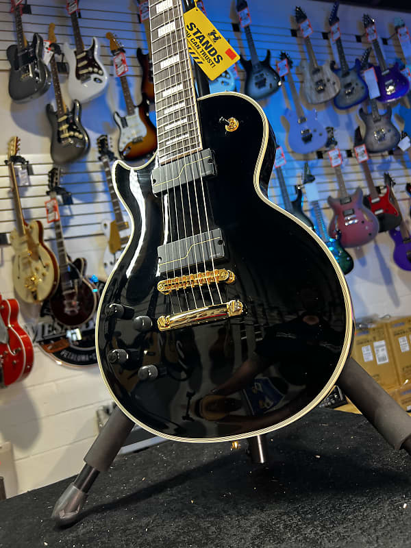 Epiphone 7-string Matt Heafy Les Paul Custom Origins Left-handed Electric Guitar - Ebony Auth Dealer! 597 GET PLEK'D!