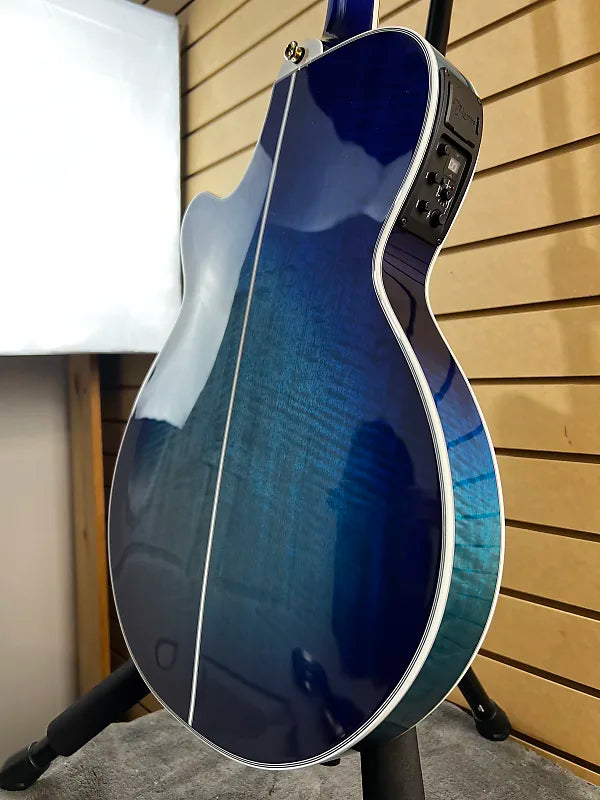 TSP178AC Thinline Acoustic-Electric Guitar - See-thru Blue Burst #636