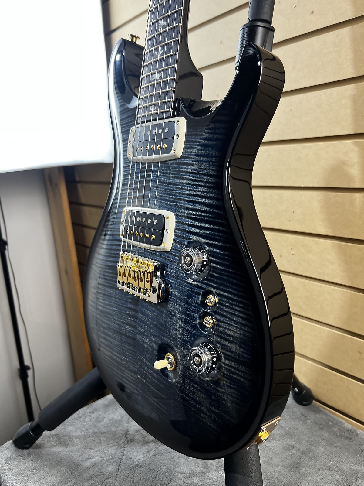 Custom 24-08 10-Top Electric Guitar - Faded Whale Blue Wrap Burst #833