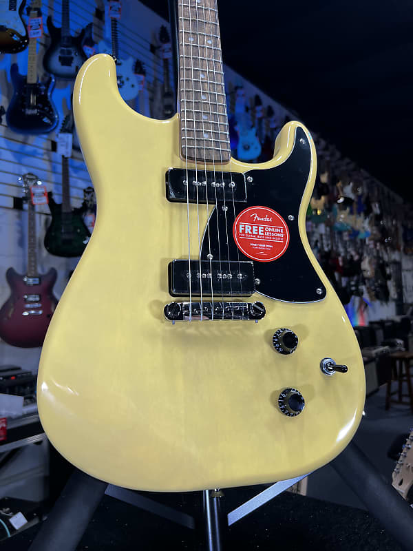 Squier Paranormal Strat-O-Sonic Electric Guitar - Vintage Blonde Authorized Dealer Free 228 GET PLEK’D!