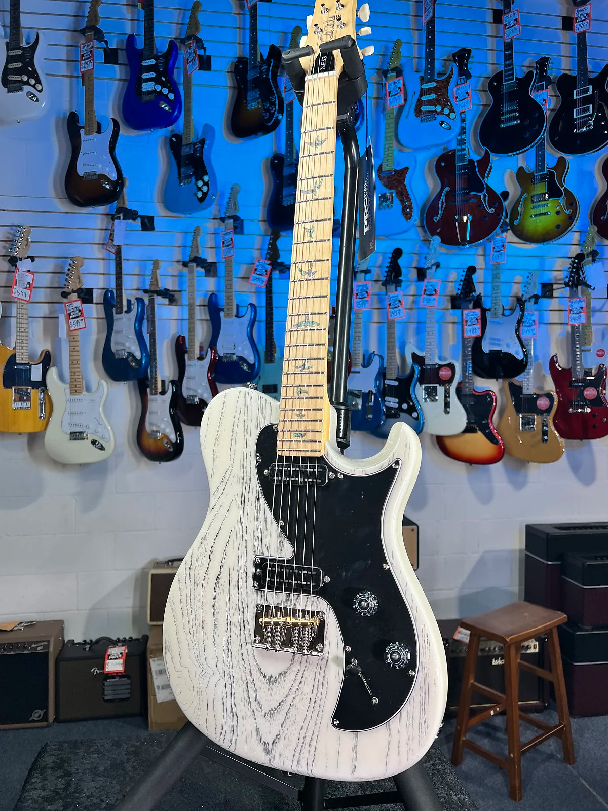 PRS SE NF53 2025 - White Doghair with PRS S2 Gig Bag, Signature Dealer, GET PLEK'D! 957