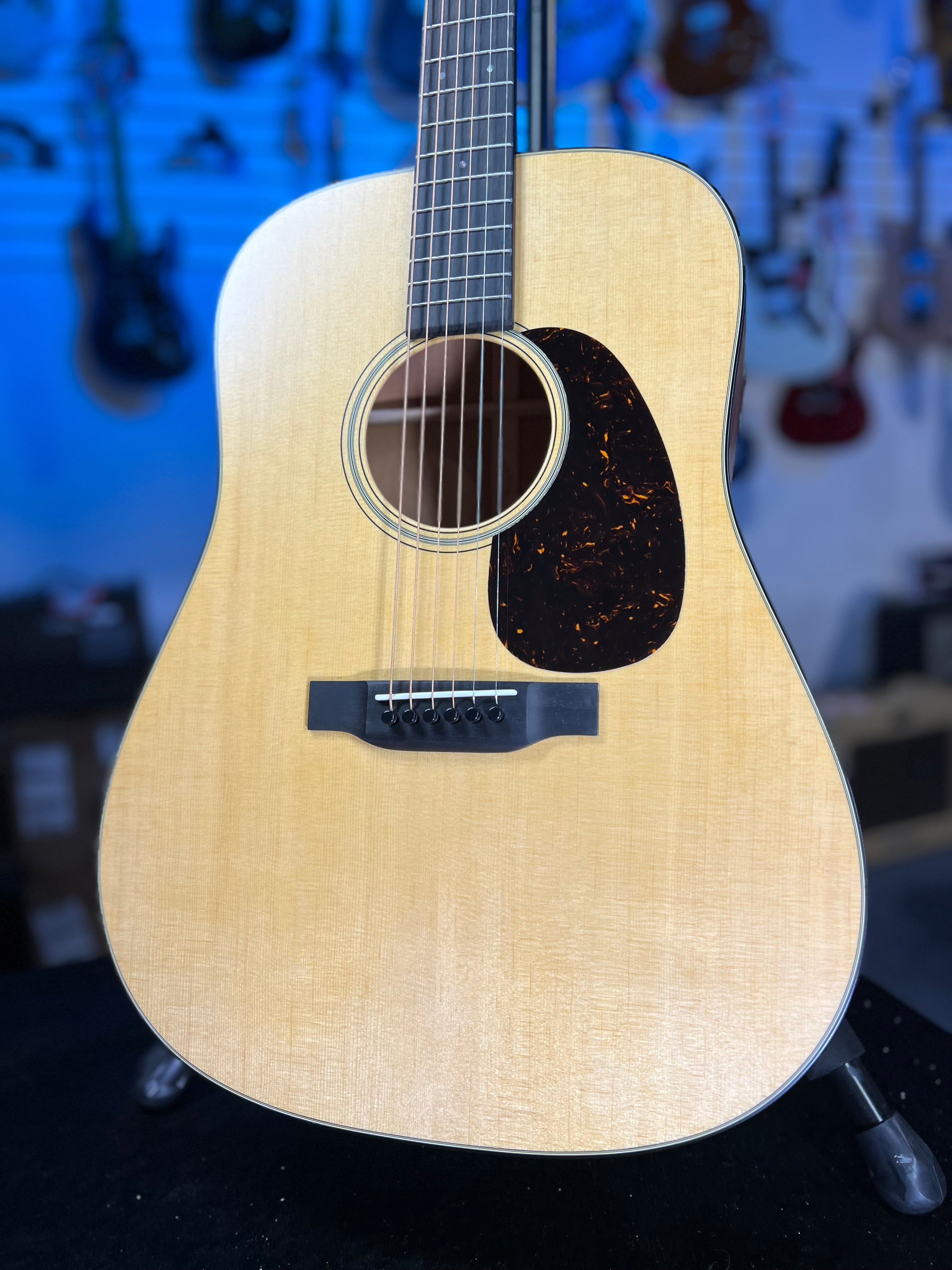 Martin D-18 Satin Acoustic Guitar - Satin Natural , w Case, Auth Dealer GET PLEK'D! 663