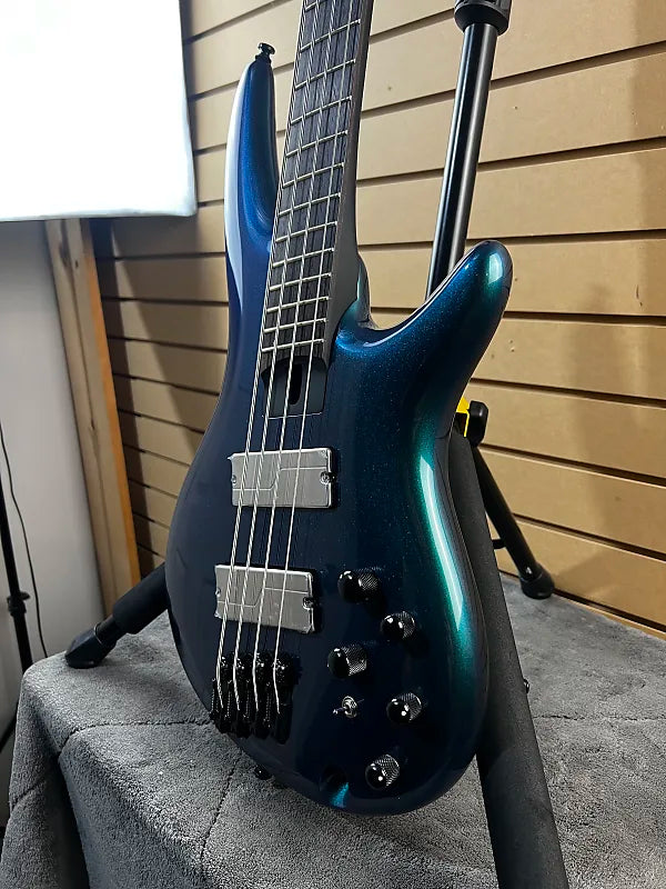 Bass Workshop SRMS720 Multi-scale Electric Bass Guitar - Blue Chameleon #784