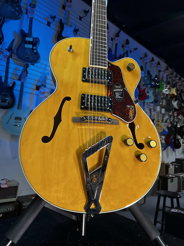 Gretsch G2420 Streamliner Hollowbody Electric Guitar Chromatic II Tailpiece Village Amber GET PLEK'D! 480