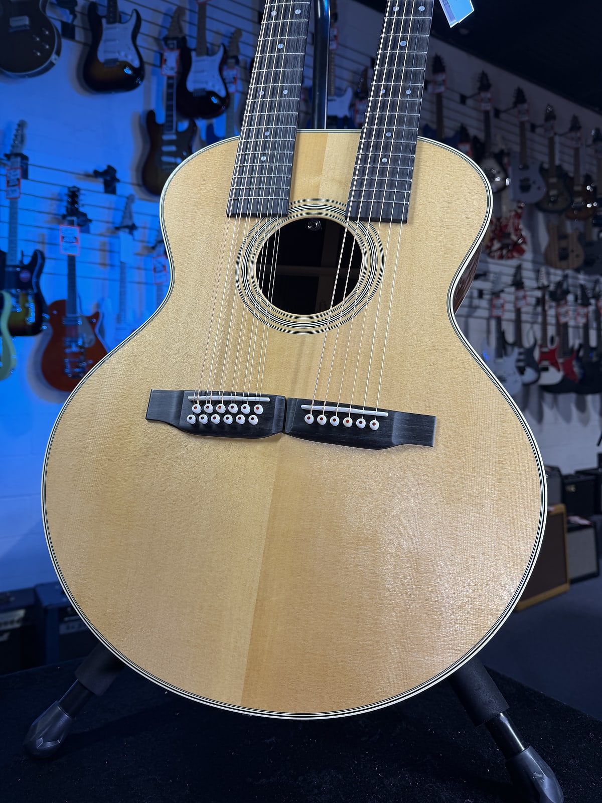 Martin Grand J-28E DN Doubleneck Standard Series Acoustic-electric Guitar - Aging Toner GET PLEK'D! 238