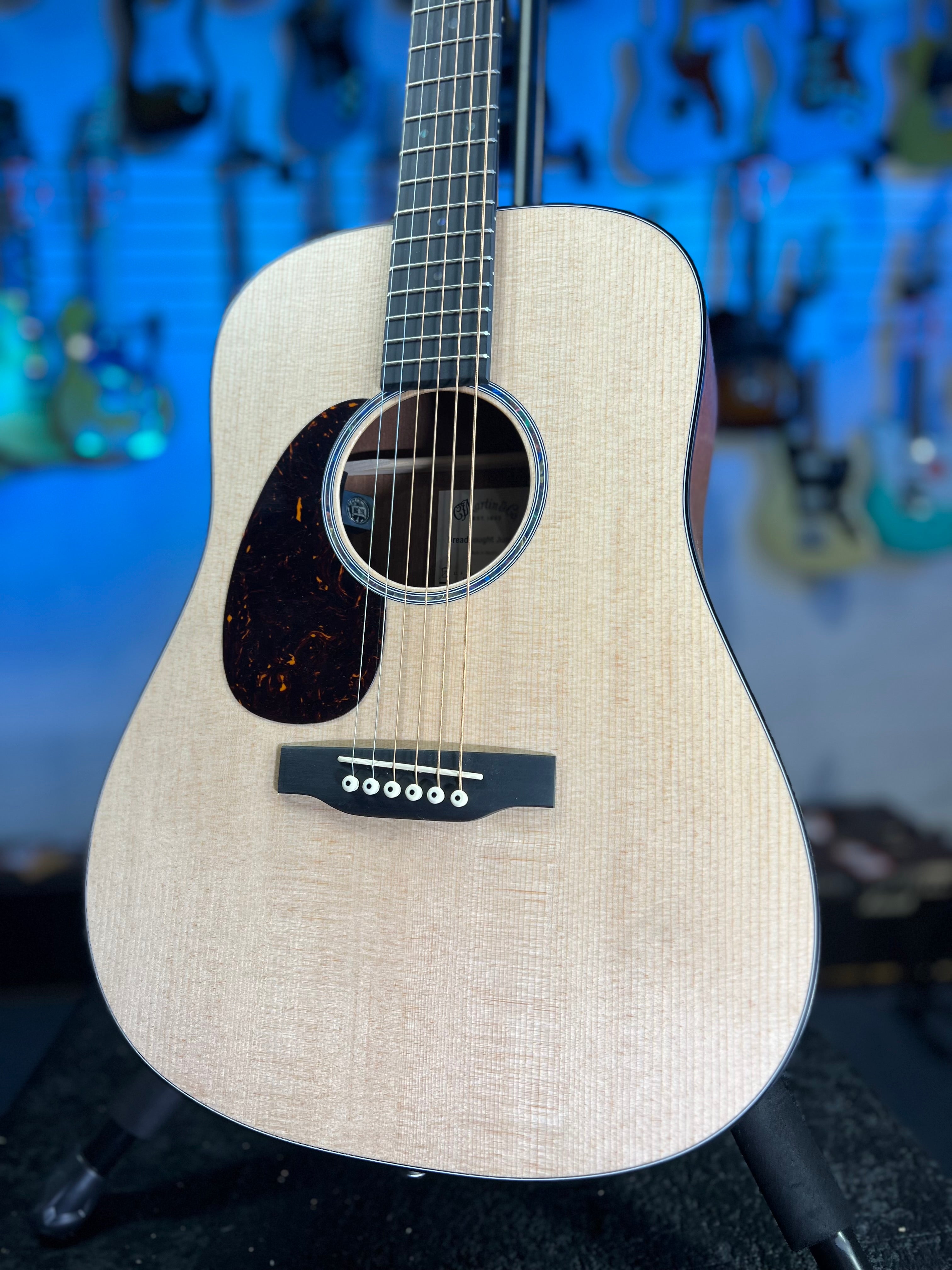 Martin D Jr-E Left Handed Acoustic electric Guitar - Natural Auth Deal Free Ship! 021 GET PLEK’D!