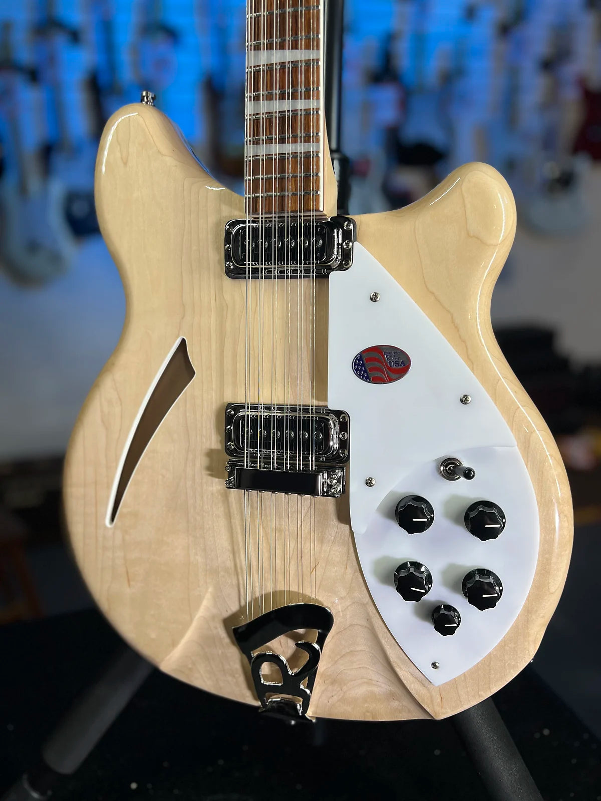 New 2025 Rickenbacker 360/12 12-String 360 Electric, Mapleglo w/ RIC Case 743