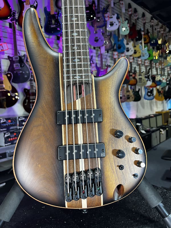 Ibanez Premium SR1355B 5-string Bass Guitar - Dual Mocha Burst Flat Auth Dealer Free Ship! 398 GET PLEK’D!