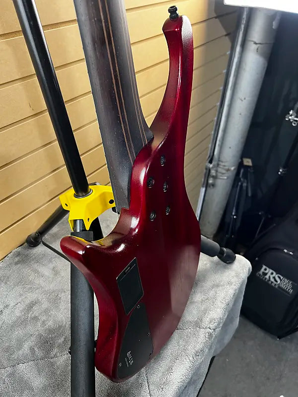 EHB Ergonomic Headless 5-string Bass Guitar - Stained Wine Red Low Gloss #914