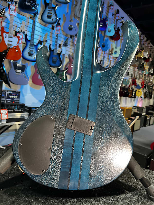 Ibanez BTB Bass Workshop Multi-scale 5-string Electric Bass - Cosmic Blue Starburst Low-gloss 305 GET PLEK'D