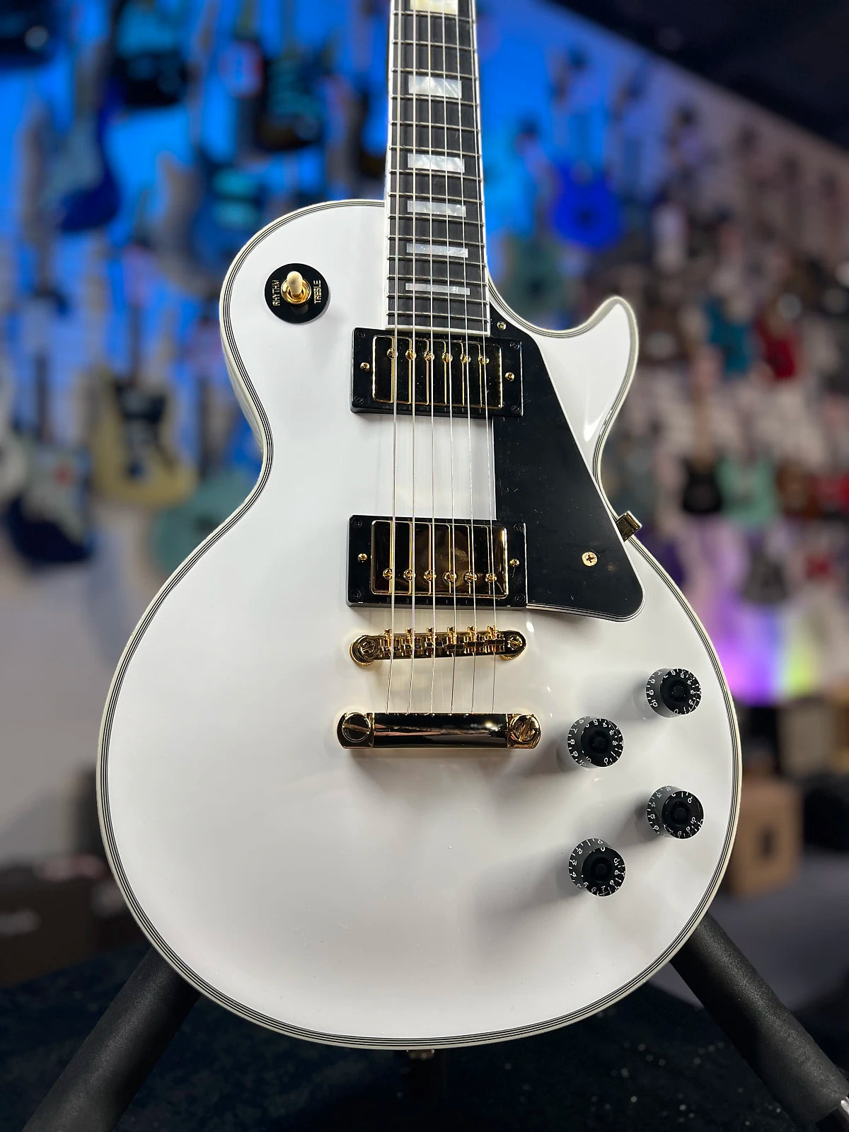 Epiphone Les Paul Custom 2025 - Alpine White with Epi Hard Case, Free Ship, Authorized Dealer, Get Plekd 744