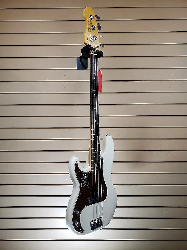 American Professional II Precision Bass Left-Handed - Olympic White w/Rosewood Fretboard #281