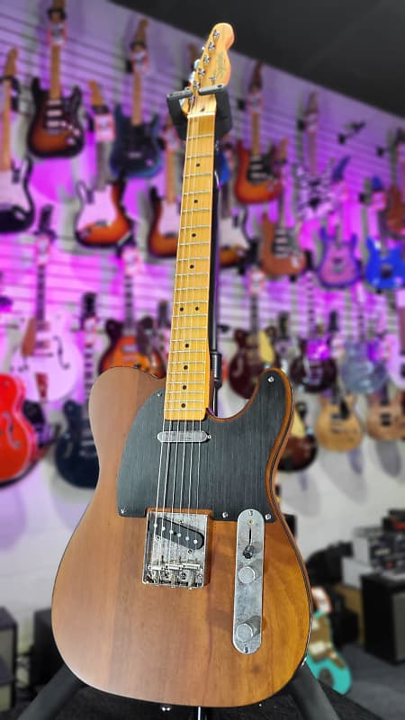 Squier 40th Anniversary Telecaster Electric Guitar, Vintage Edition - Satin Mocha Maple! 544 GET PLEK’D!