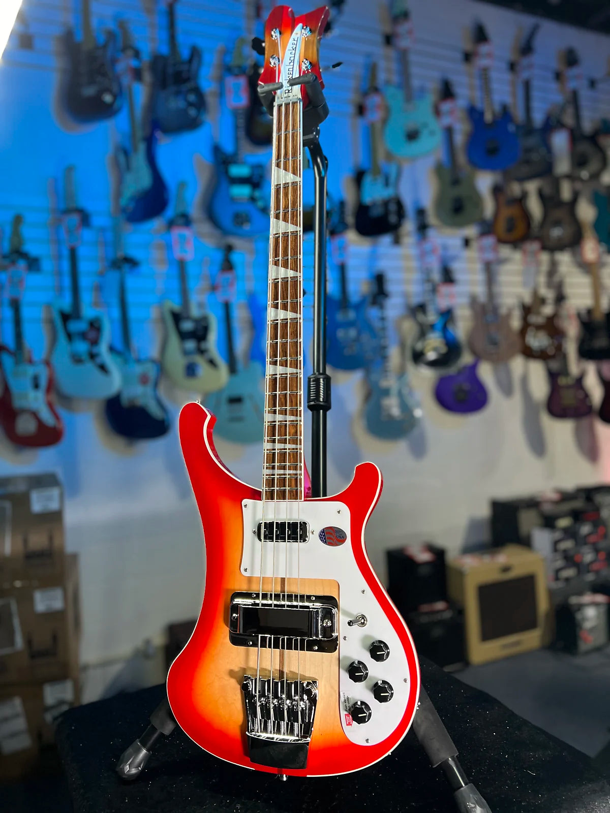 NEW 2024 Rickenbacker 4003FG Jetglo 4-String Bass 4003 | OHSCase 695 Auth Dealer