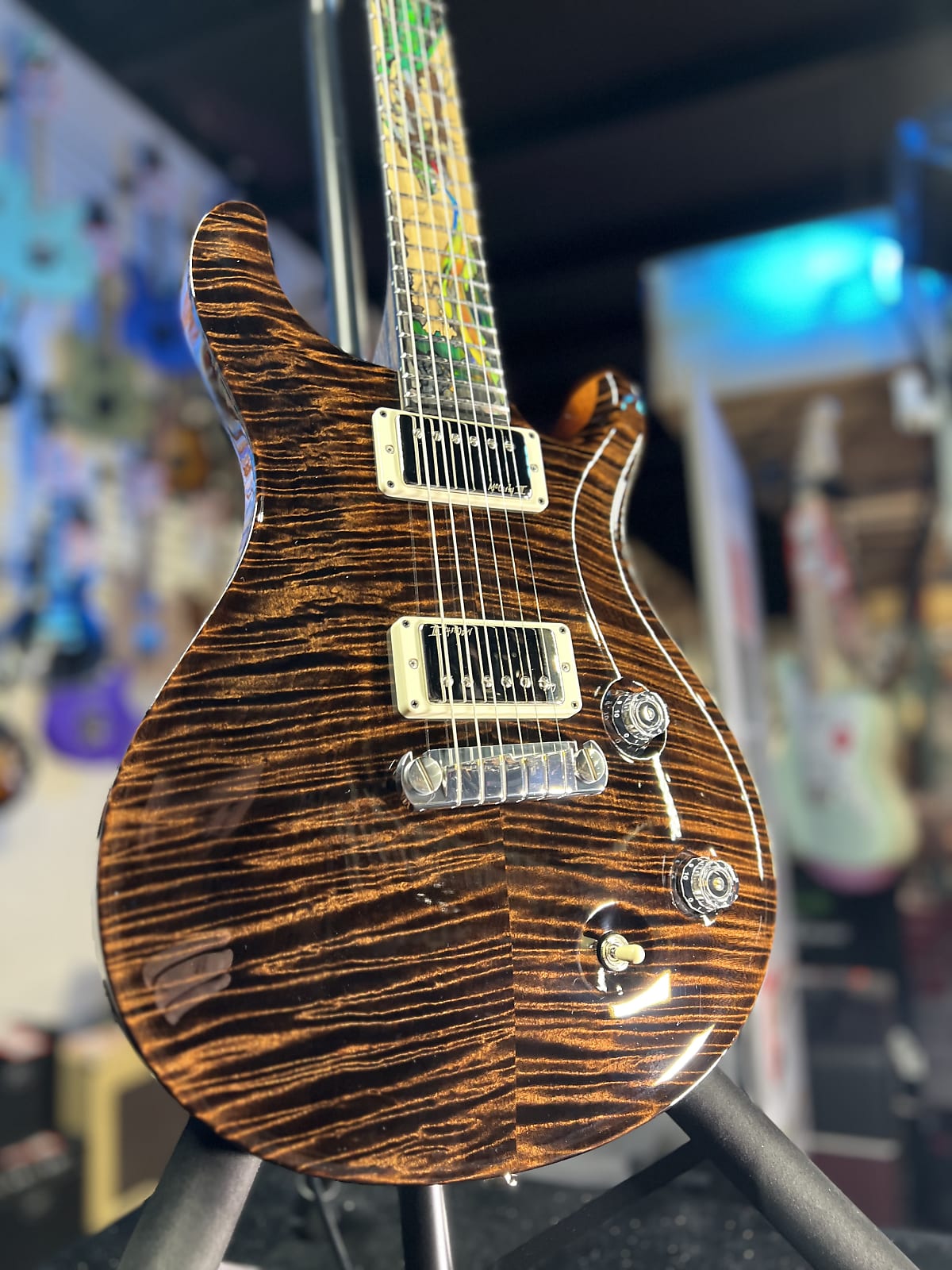 PRS Private Stock 40th Anniversary Dragon 2024 - Burnt Chestnut, Signature Dealer, with Case  103