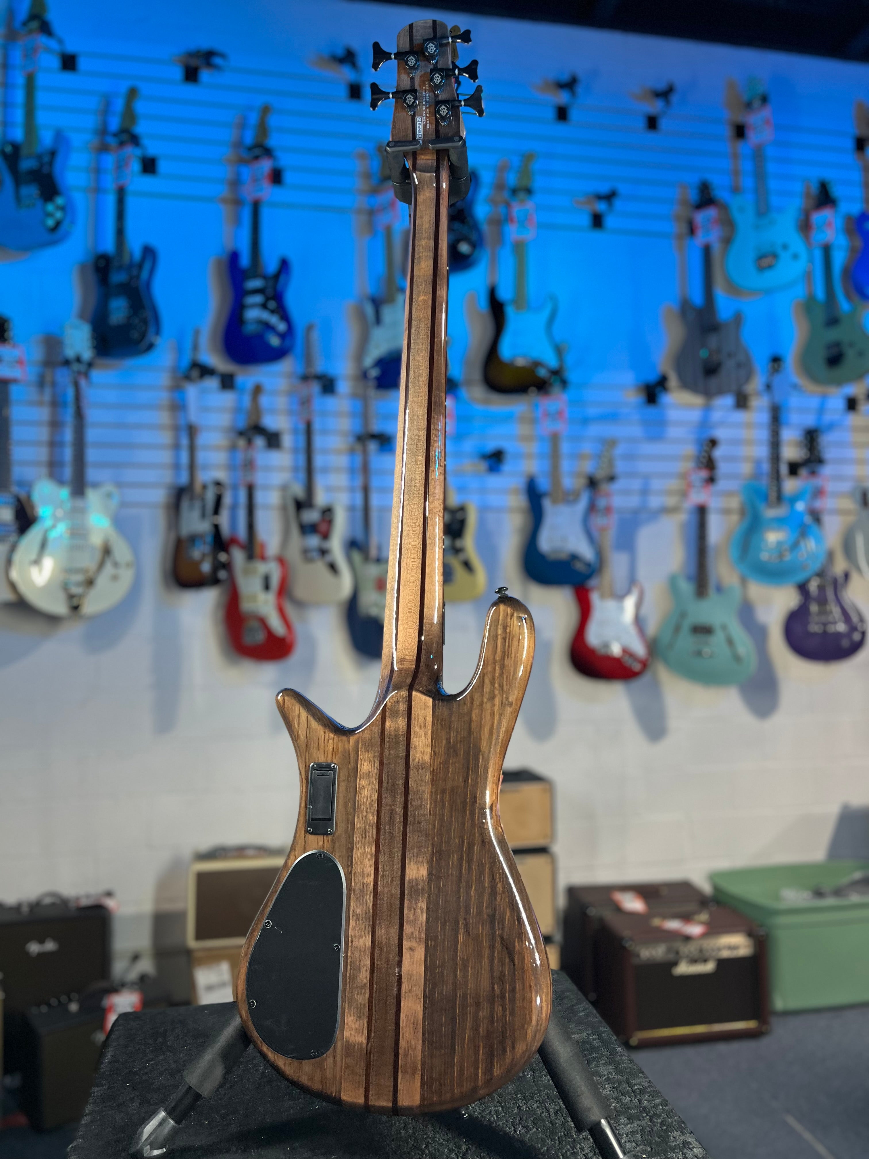 Spector NS Dimension 5 Bass Guitar - Super Faded Black Gloss, Get Plekd, 862