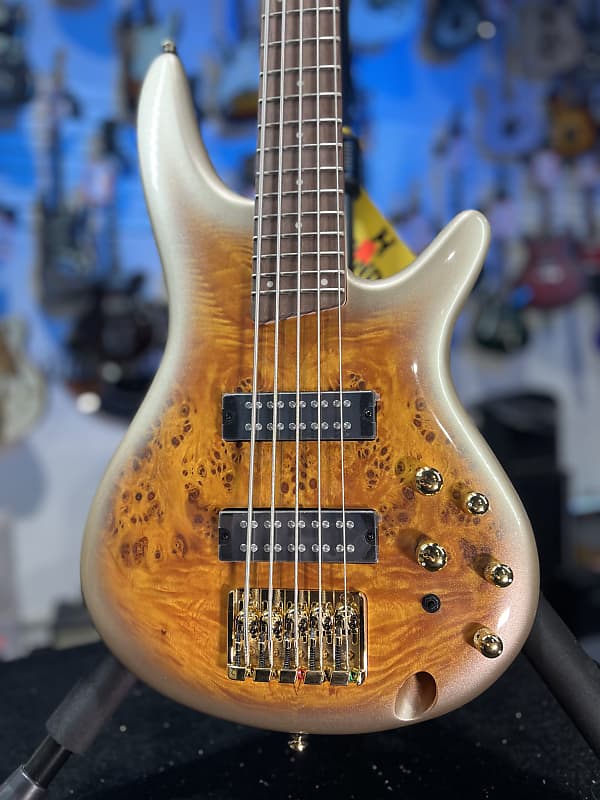 Ibanez SR Standard 5-string Electric Bass - Mars Gold Metallic Burst  Authorized Dealer! 103 GET PLEK’D!